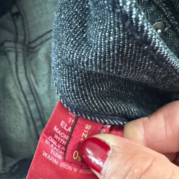 Express Y2K Women's Dark Gray Flare Jeans Size 0 - Picture 8 of 10